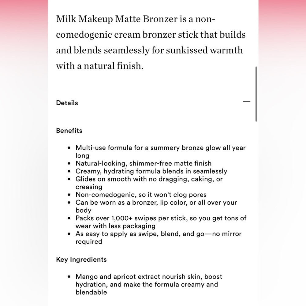 Milk ‘Dazed’ Matte Bronzer Stick - Picture 13 of 13